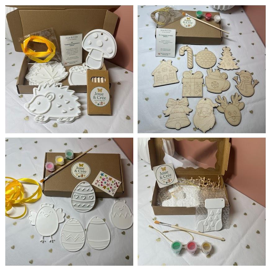 Kit d'activité DIY peinture, coloriage, pâte à modeler, résine, bois, PLA