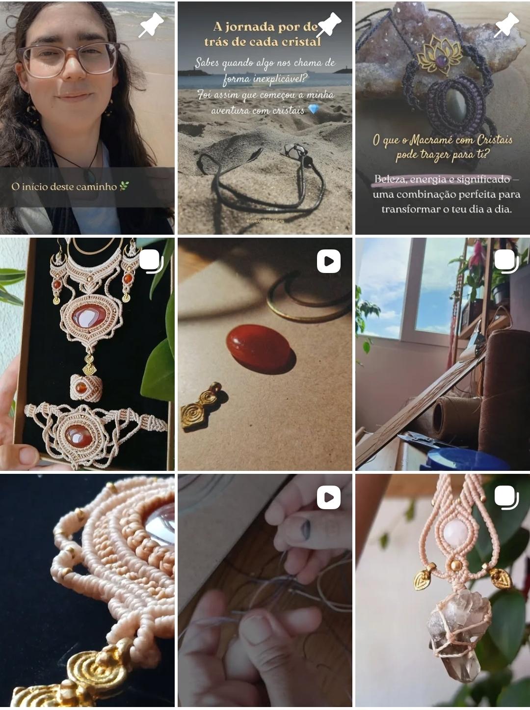 Publicações da Luar de Mel Creations no Instagram