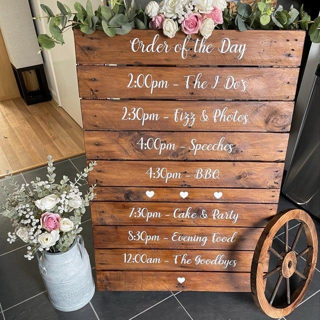 Wedding Day Vinyl Decals