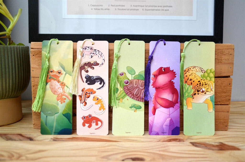 Marque-pages imprimés en France et fabriqués à la main