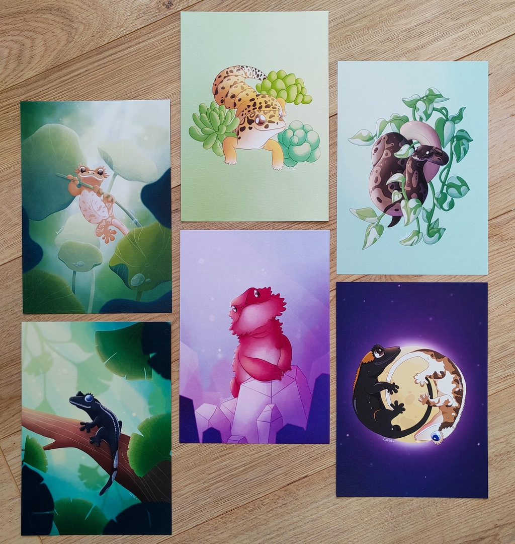 Illustrations imprimées - Prints aux formats A5 et A4, imprimés en France.