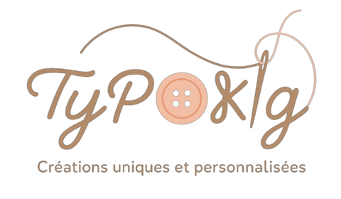 Typokig 
Accessoires fait main bébé enfants
Personnalisation prénom 
Broderie 