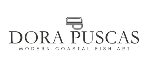Modern Coastal Fish Art 