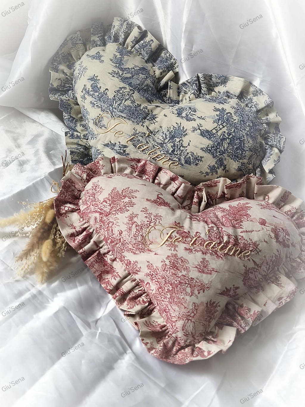 Coussins de décoration coeur