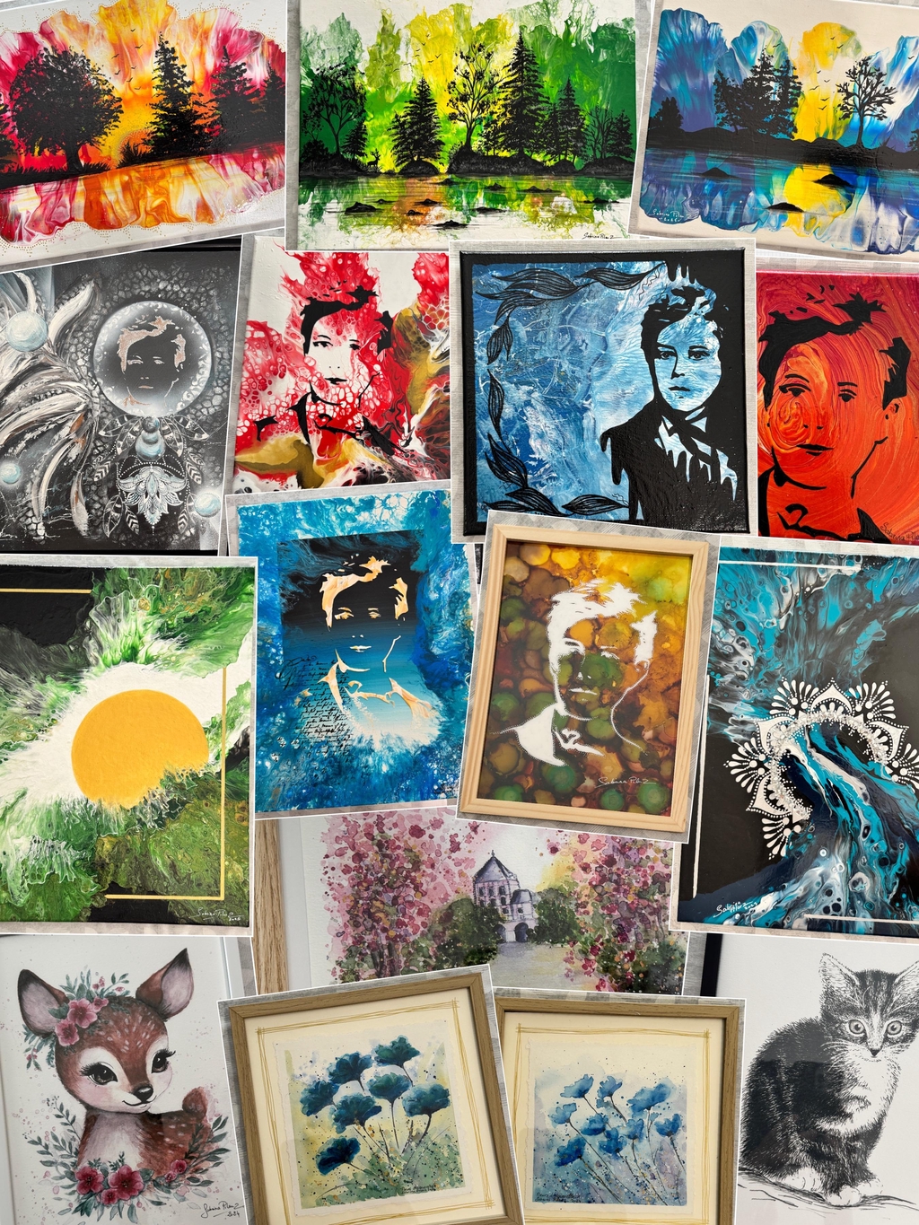 Sabrina Pilarz - SabCreations - Art fluide
Peinture acrylique, encre et aquarelle
Artiste peintre Ardennaise 
La boutique d’art qui vend du bonheur