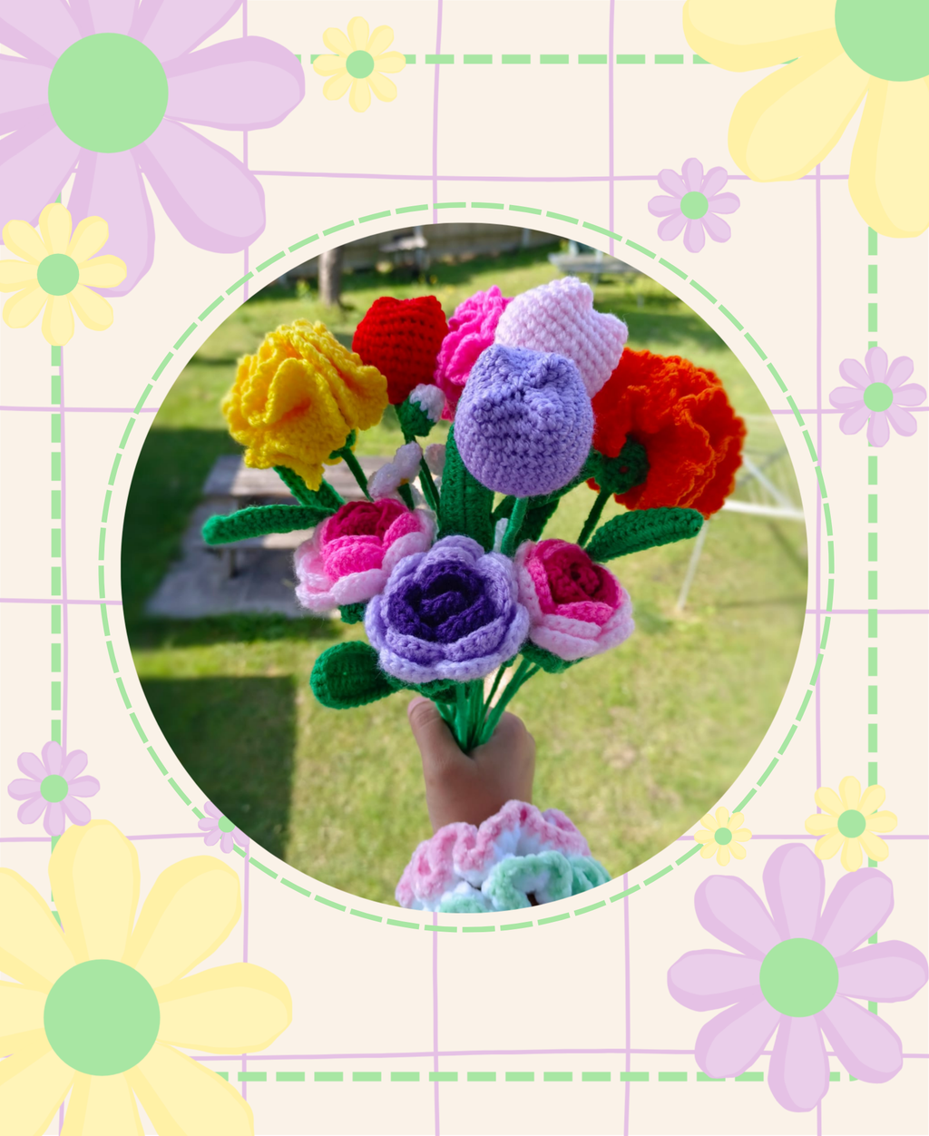 Handmade Crochet Forever Flowers by GiTi Studio Handmade Craft