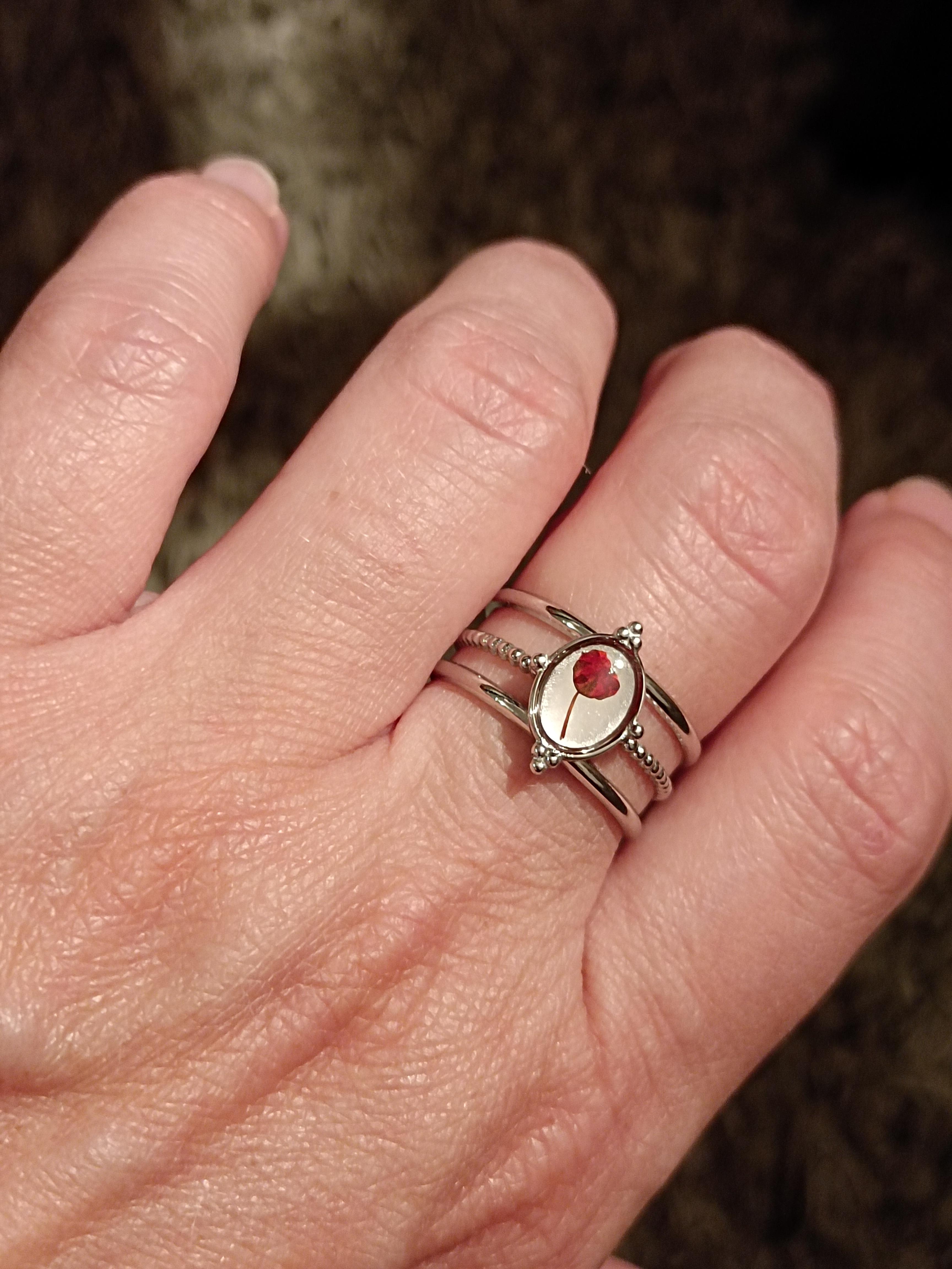 Bague Fleurs séchées