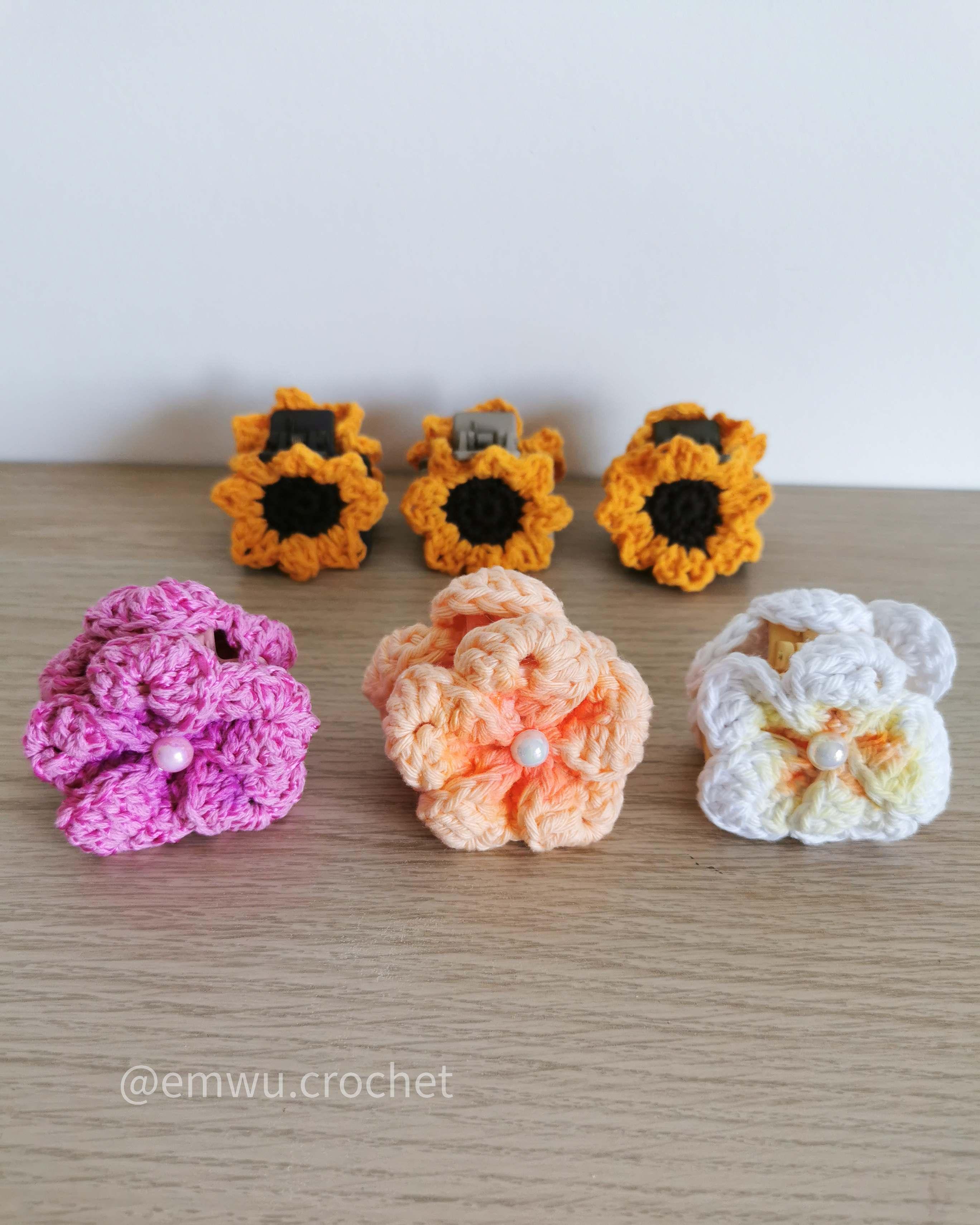 Pinces crochet fait main Emwü