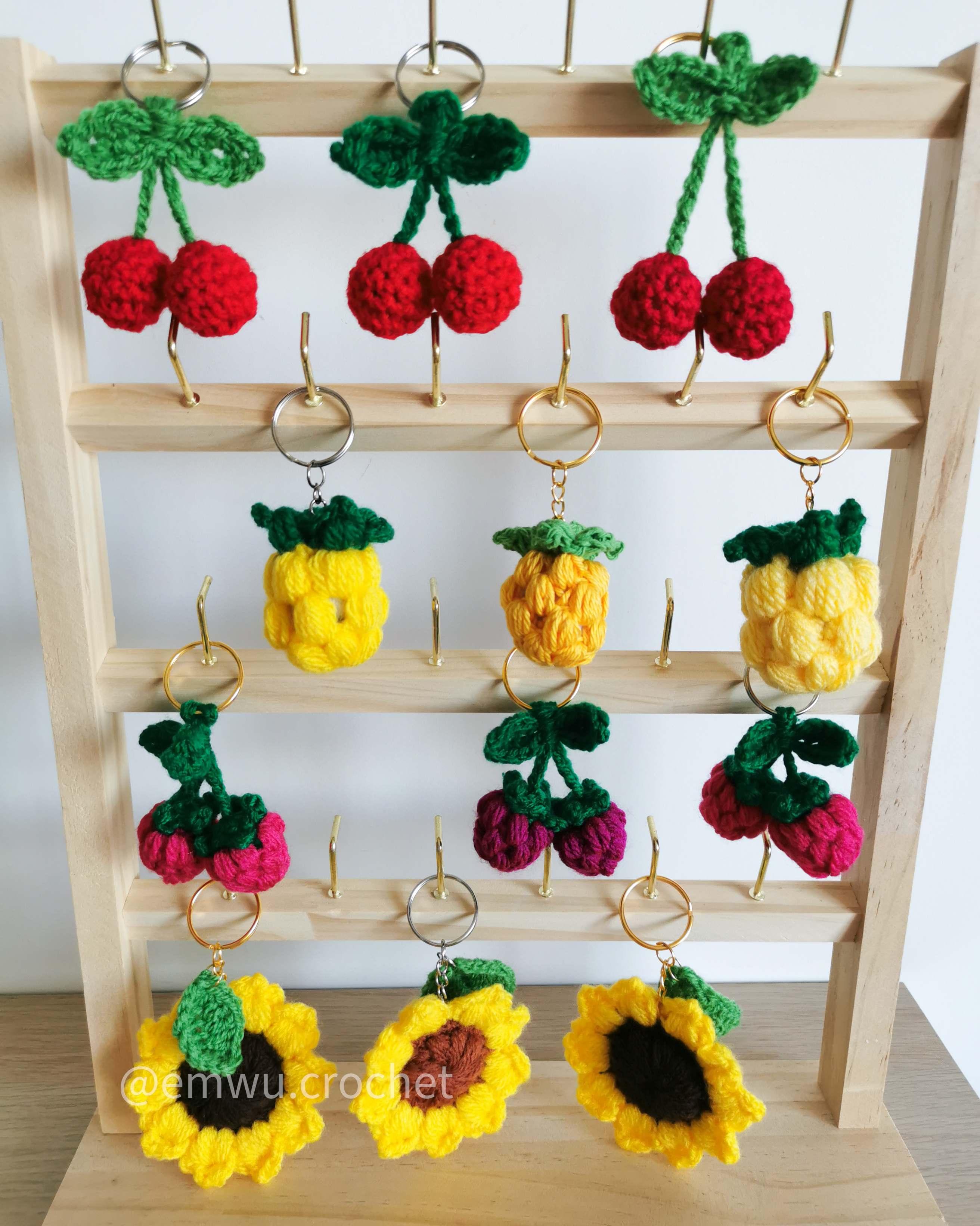 Porte clés crochet fait main Emwü
