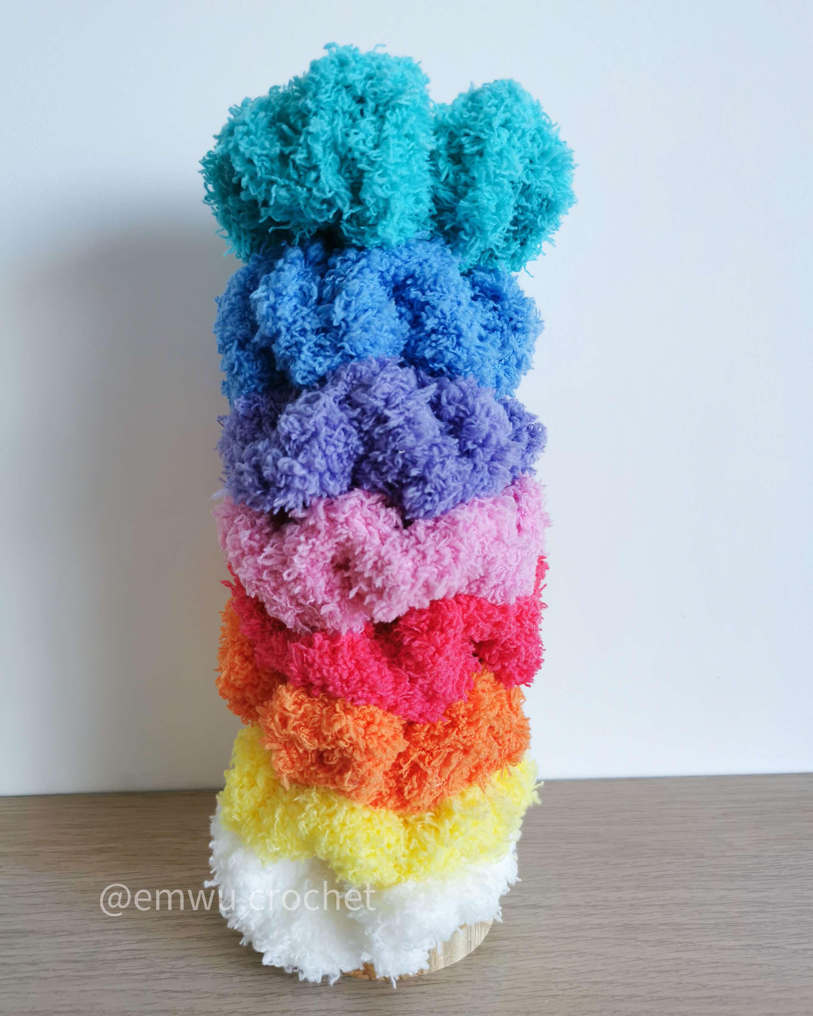 Chouchous crochet fait main Emwü