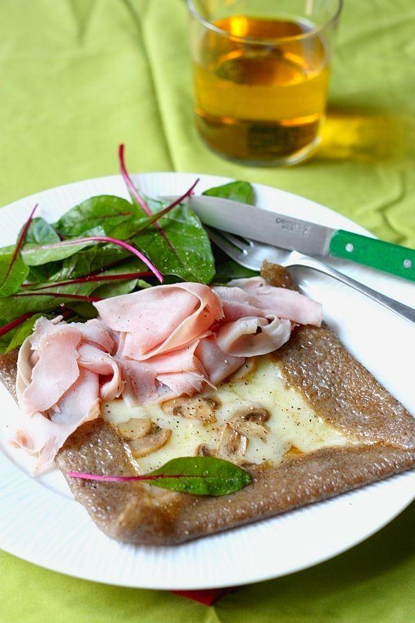 Galette complète champignons