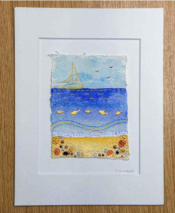 6x8 Inch coast beach scene