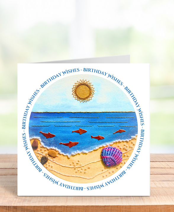 Printed greetings card example