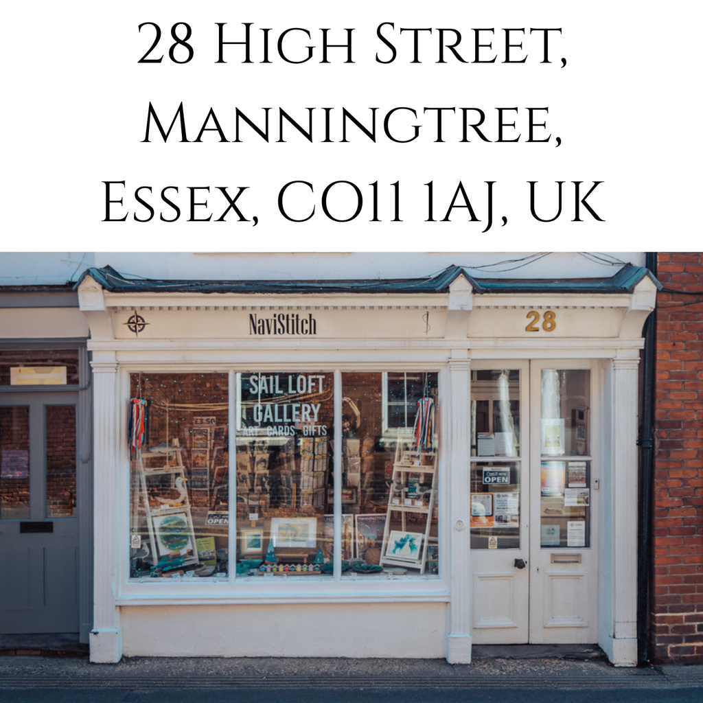 A photograph of the NaviStitch shop in Manningtree, Essex, UK