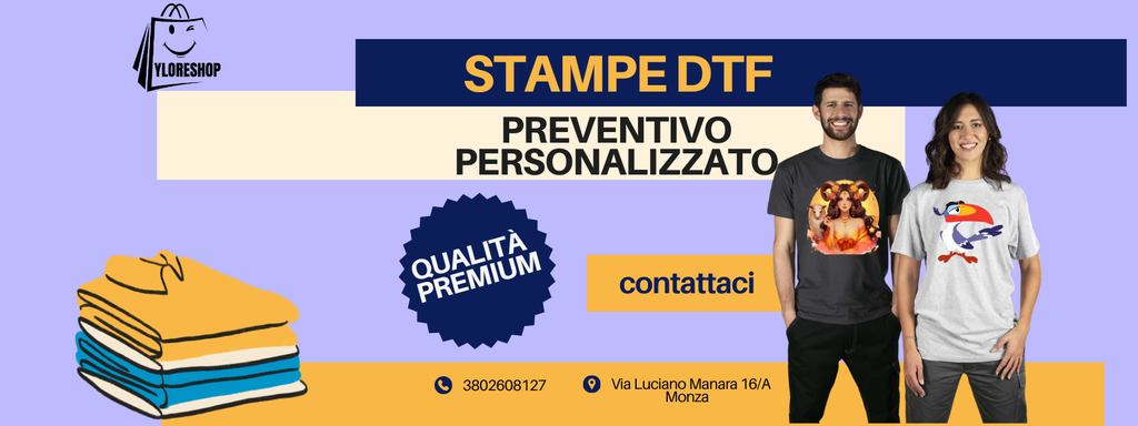  Richiedi preventivo per stampa magliette personalizzate online e abbigliamento da lavoro aziendale a Monza