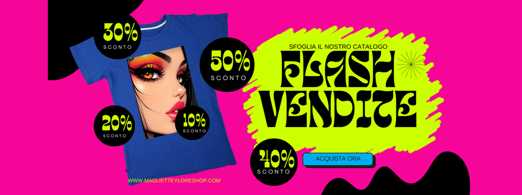 Sfoglia il catalogo online di magliette e abbigliamento per scoprire sconti e promozioni su stampe personalizzate