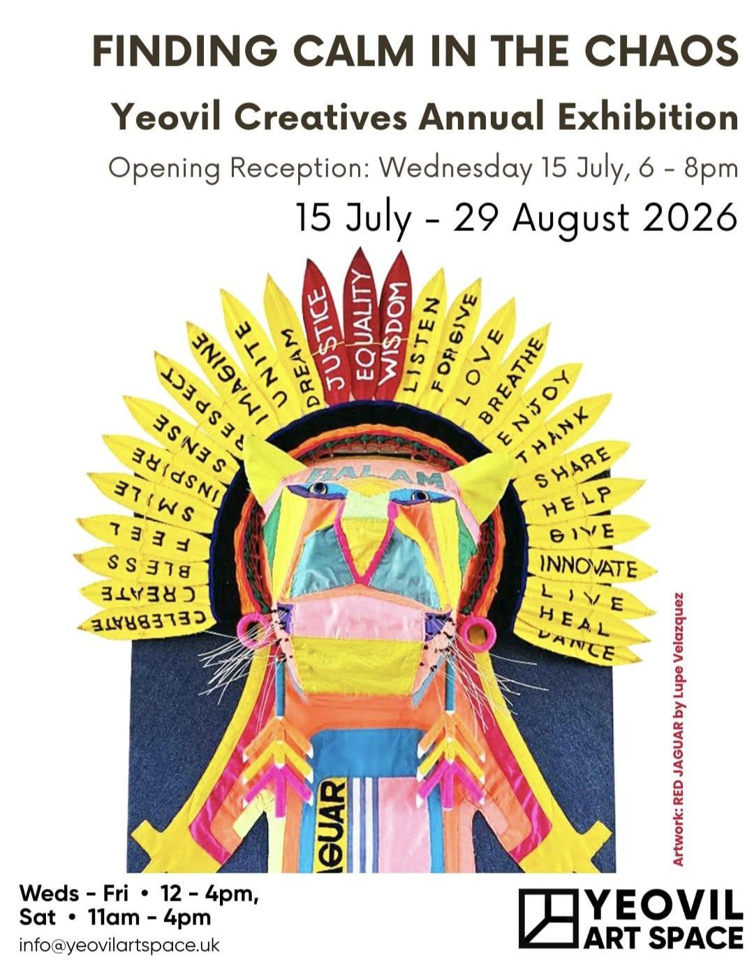 I have a piece in the Yeovil Creatives annual exhibition. This year's title is Calm in the Chaos. It always so much fun to push my boundaries and try different ideas. I've been experimenting with bringing together lots of the variety of techniques that I enjoy. I'm super happy with the piece I have made 😍
