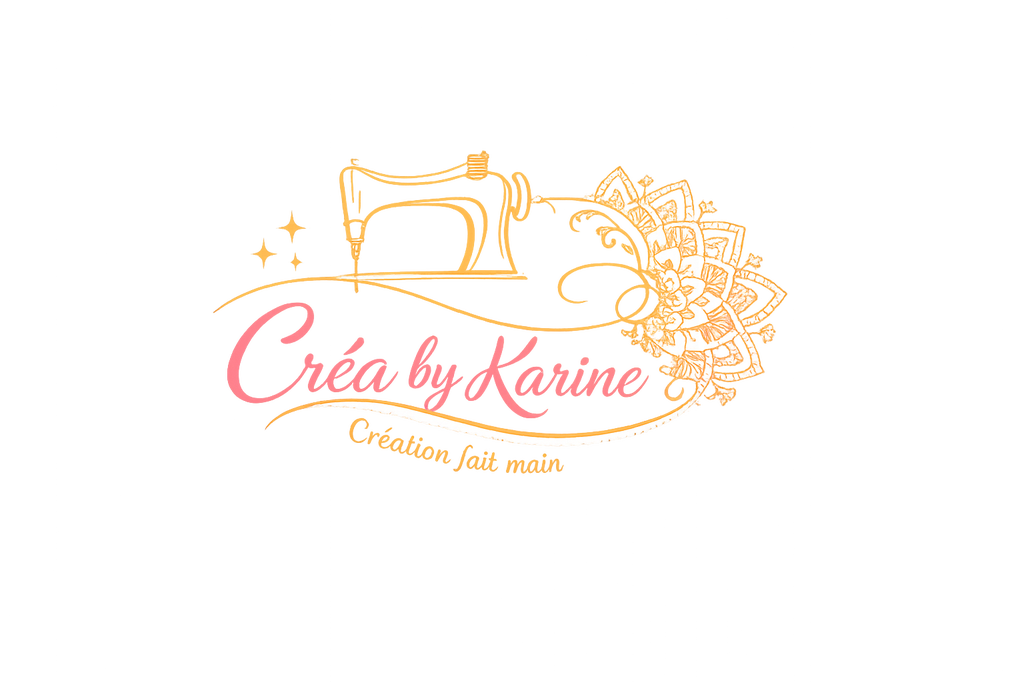 Bannière Créa by Karine – créations artisanales, accessoires en tissu cousus main et bijoux en broderie FSL