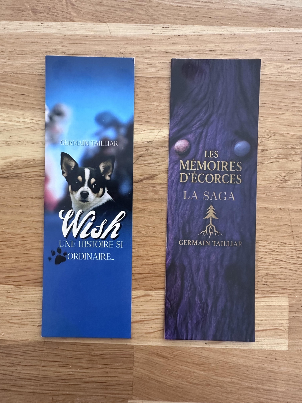 Marque pages wish mémoire d'écorces