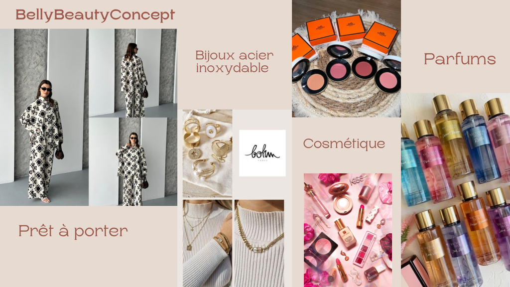 Cosmétiques, parfums,bijoux acier inoxydable, prêt à porter à bon prix !!!