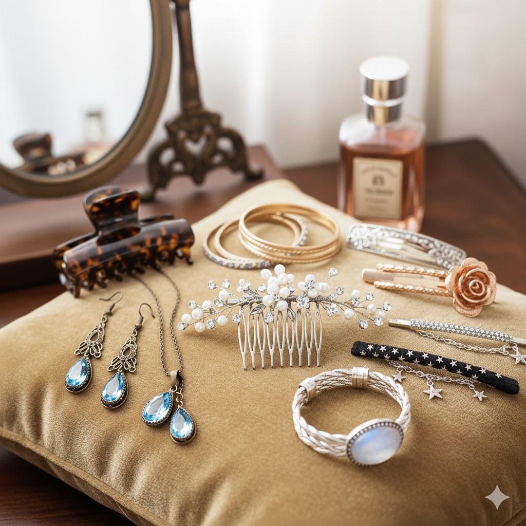 Acheter Pinces à Cheveux Tendance, Bijoux de Tête et Accessoires Fantaisie

Collection Accessoires Cheveux Mariage, Pinces Perles et Bijoux de Tête
Grand Choix de Pinces à Cheveux, Barrettes Originales et Bijoux de Créateur

Accessoires Cheveux : Pinces Crabes, Barrettes Dorées et Bijoux pour Coiffure