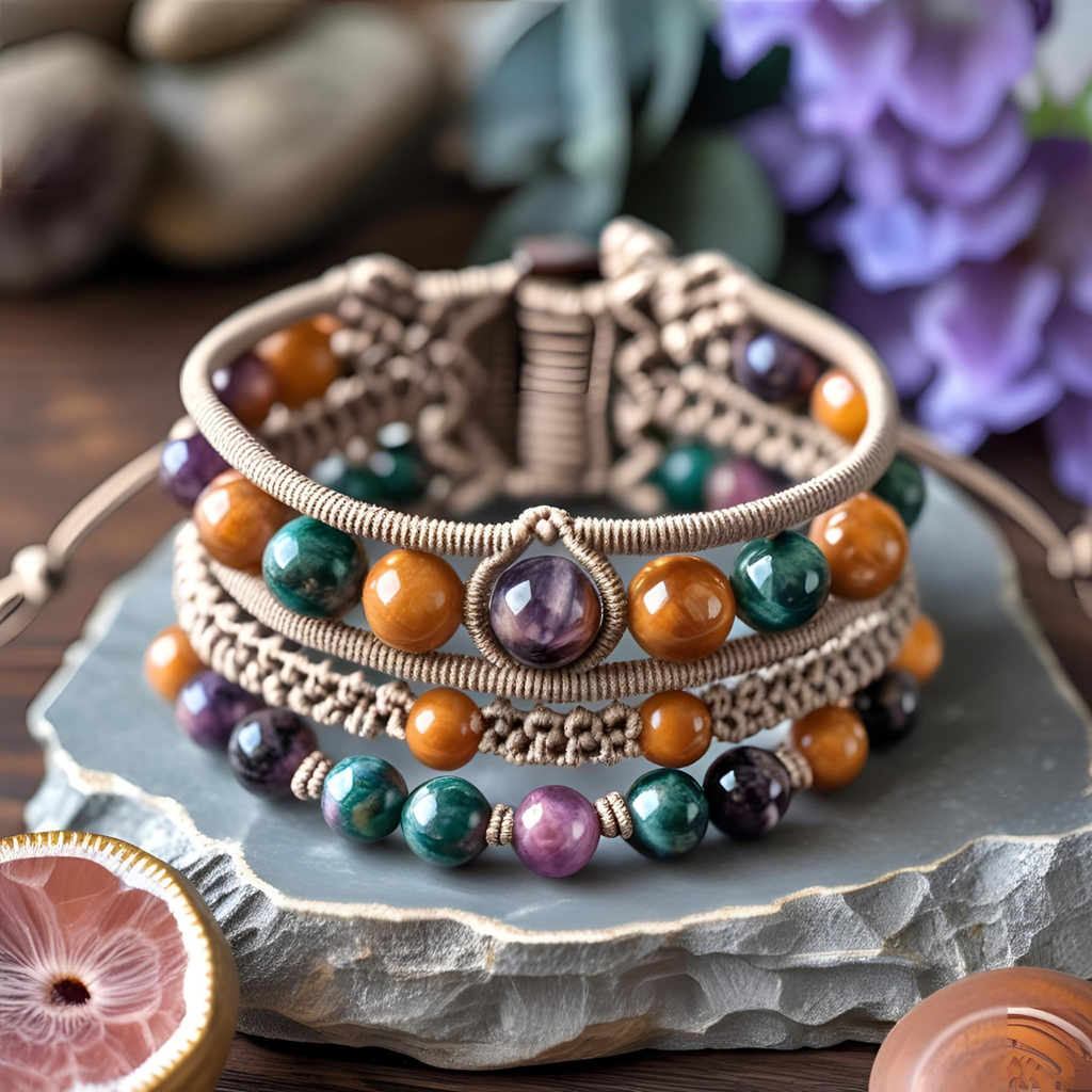 Bracelets en micro-macramé Le Petitcolibri