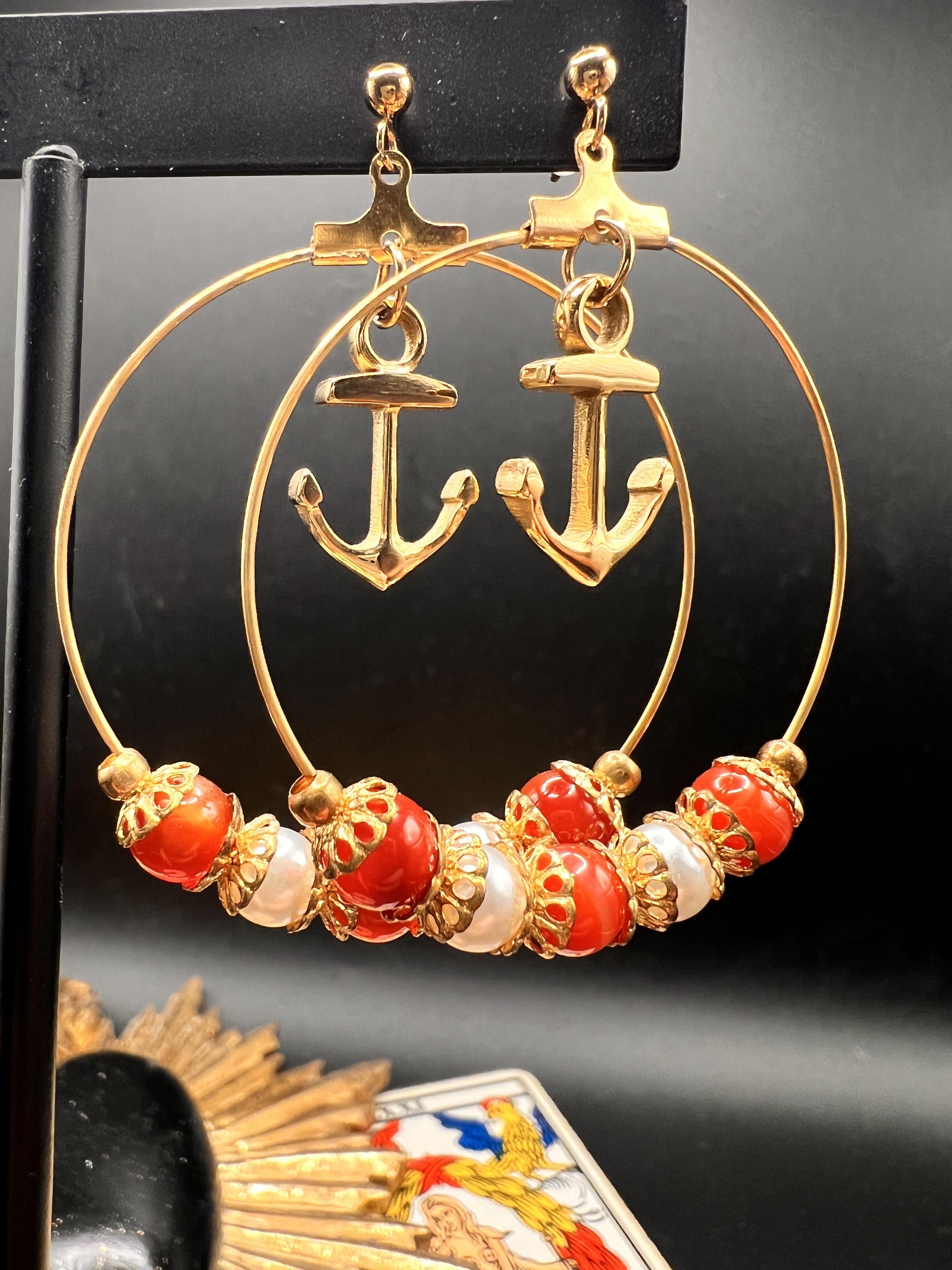 Boucles d'oreilles upcyclées