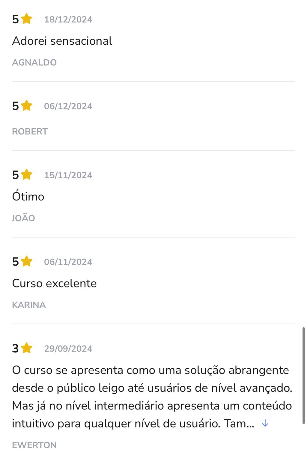 +26200 estudantes
98% de avaliações positivas