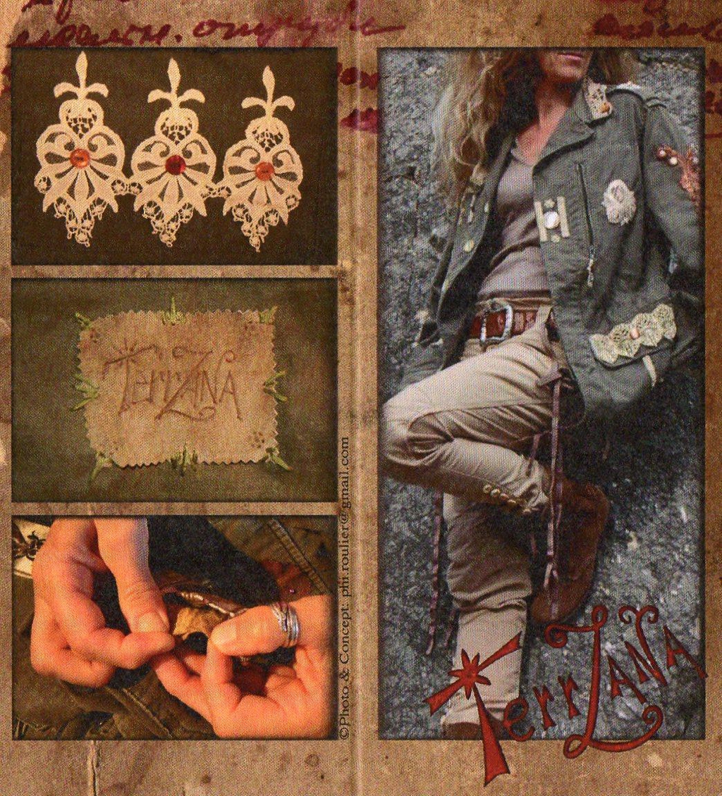 Photo d'une personne portant des vêtements customisés par terrzana.