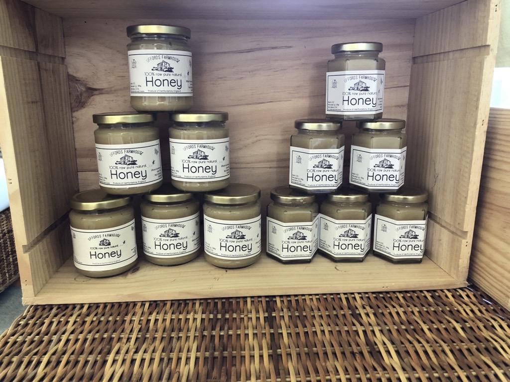 honey stacked in jars