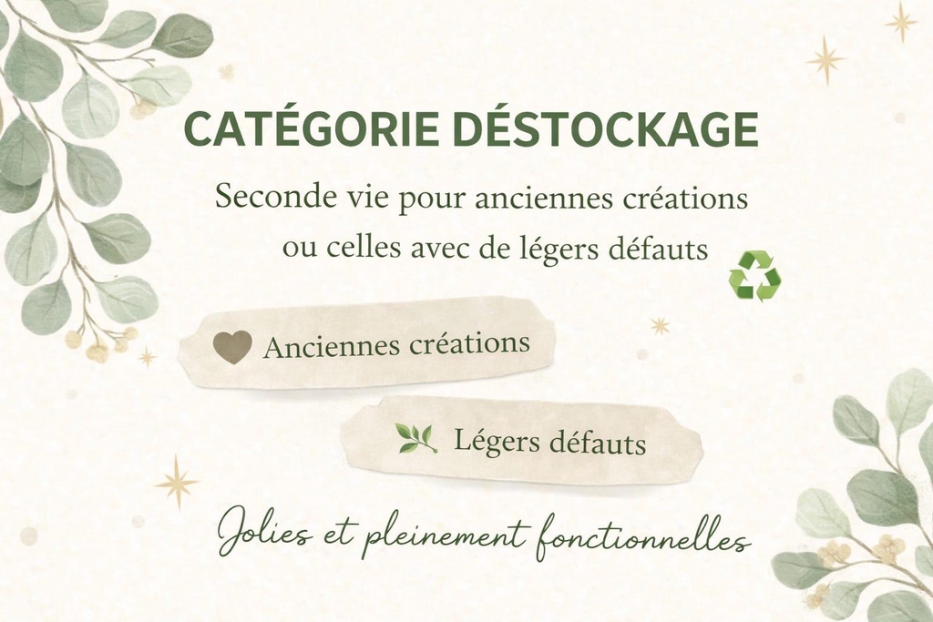 Des créations à prix doux, issues de fins de séries ou présentant de légères imperfections, toujours fonctionnelles