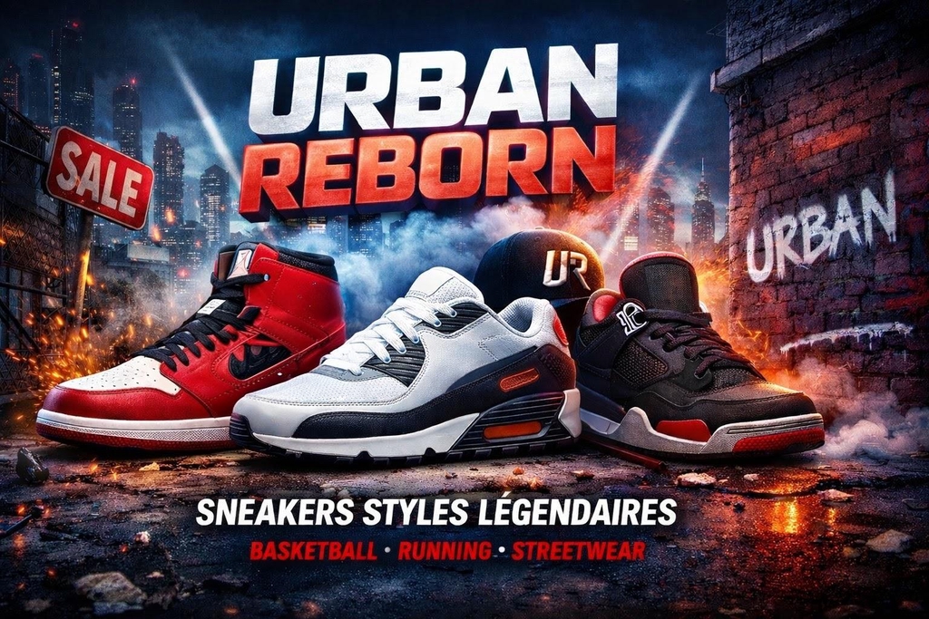 Urban Reborn est une petite entreprise du nord de la France spécialisée dans le déstockage de sneakers de marque à prix cassés. Arrivages quotidiens !