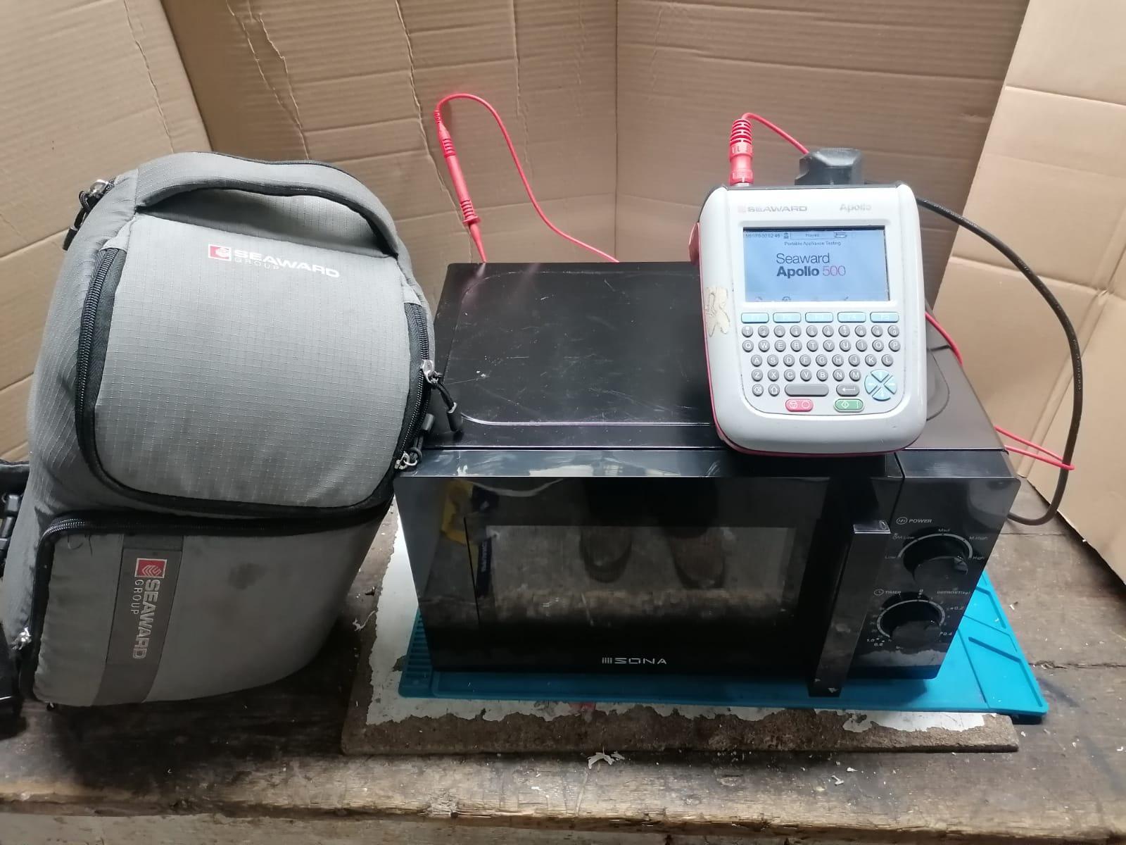 Apollo 500 Seaward Electrically safety testing a microwave 
