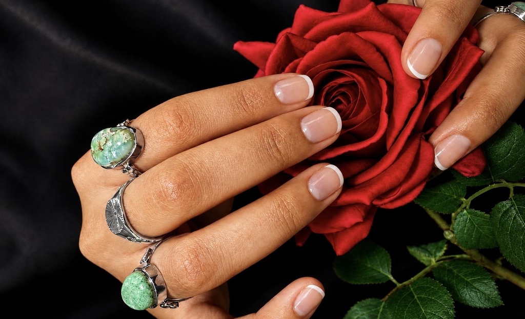 Sterling silver statement rings.