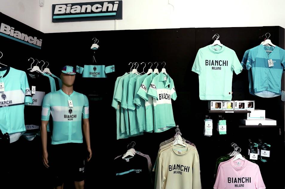 Bianchi Milano cycling apparel: jerseys and accessories