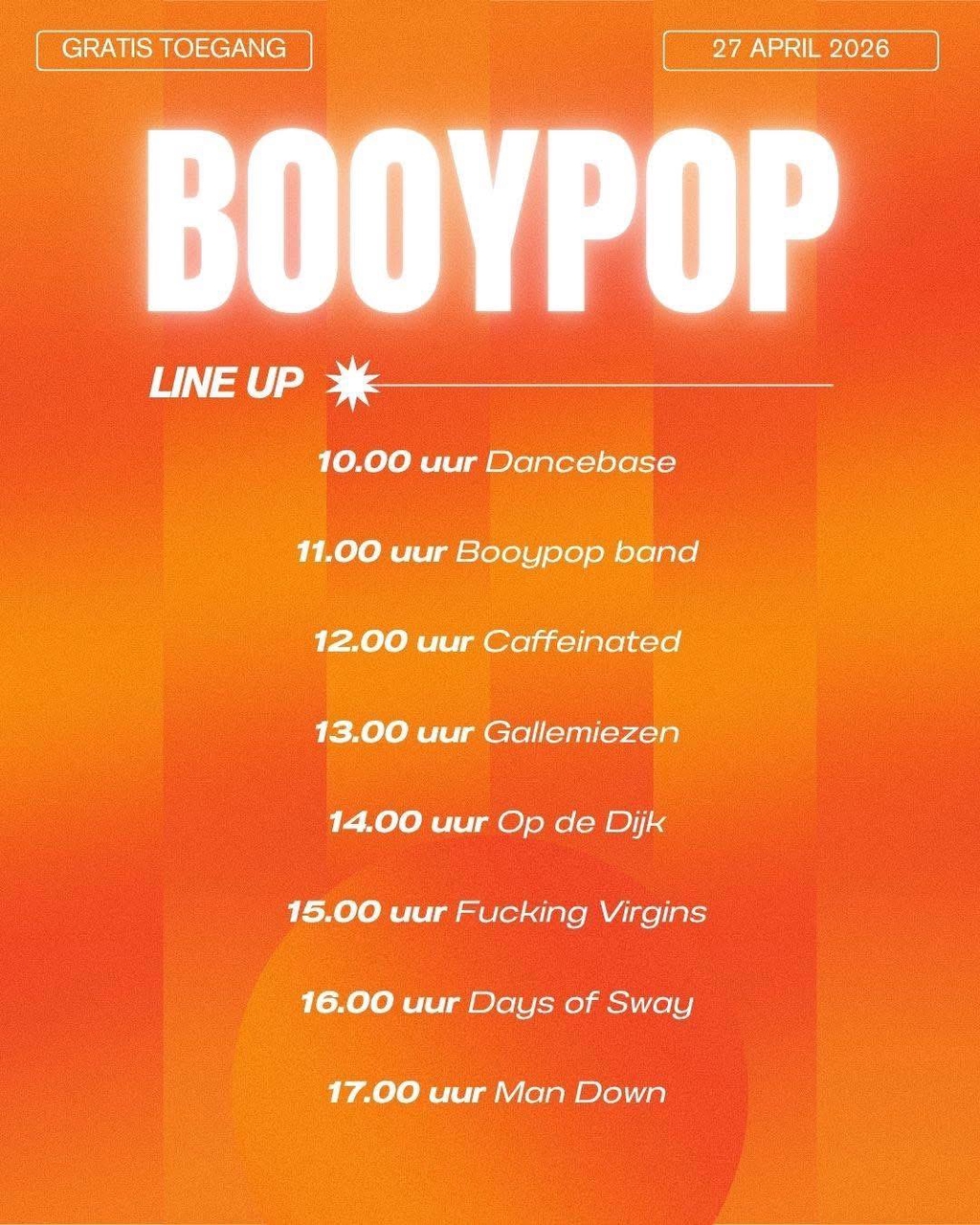 BooyPop 27 april Krommenie