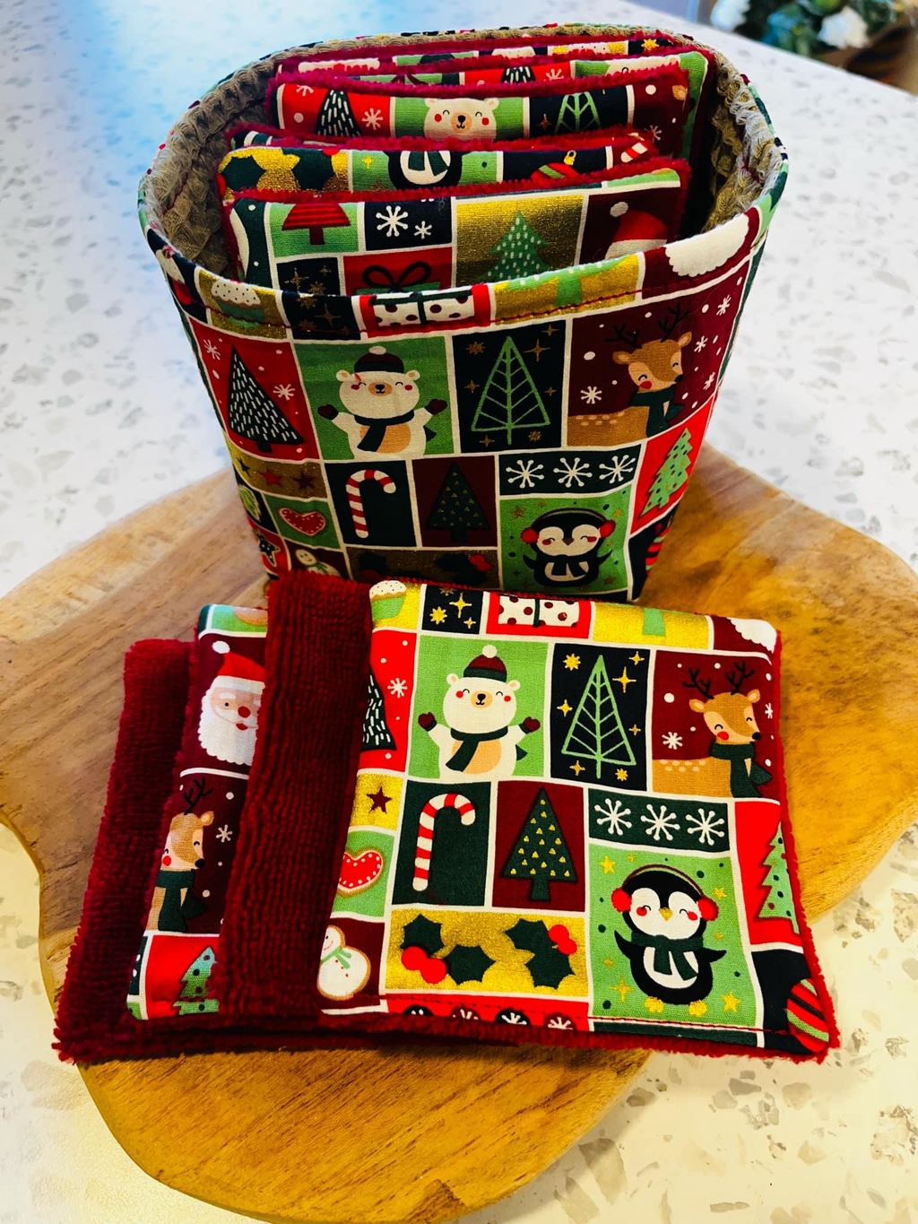 10 Lingettes + pochon Noël

