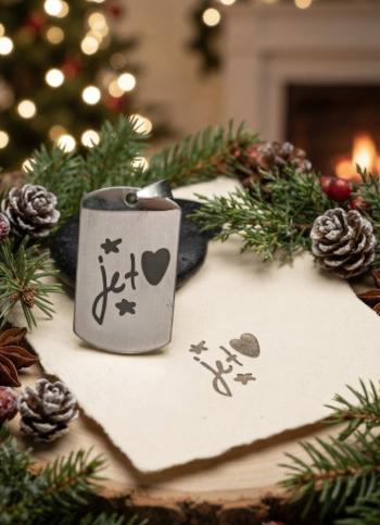Médaille gravée sur-mesure - Idée cadeau de Noël personnalisée et artisanale