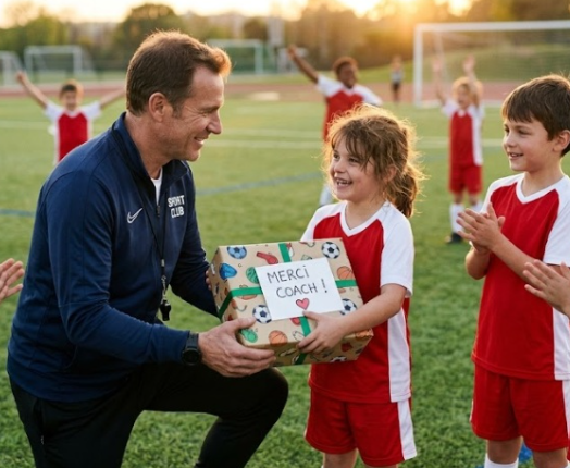 Idées cadeaux pour coachs sportifs et entraîneurs. Découvrez une sélection originale pour fêter la fin de saison et dire merci à votre club.