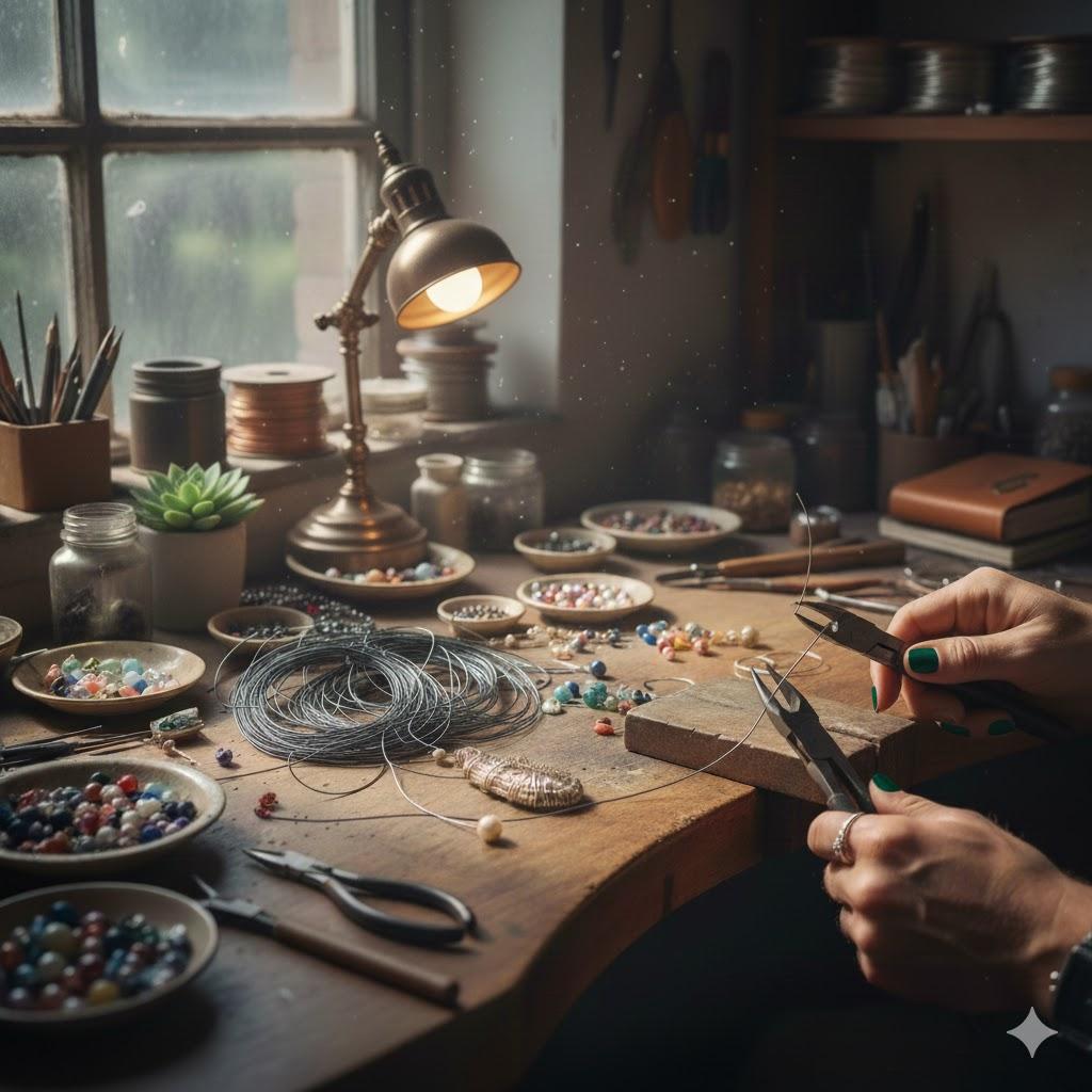 Bijoux artisanaux faits main, uniques et authentiques.