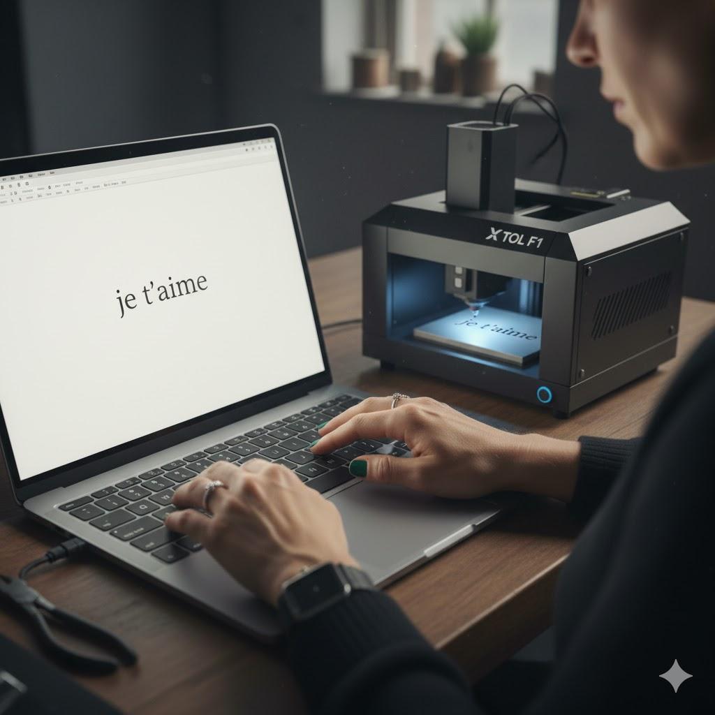 Bijoux gravés personnalisés en acier inoxydable et aluminium, uniques et durables.