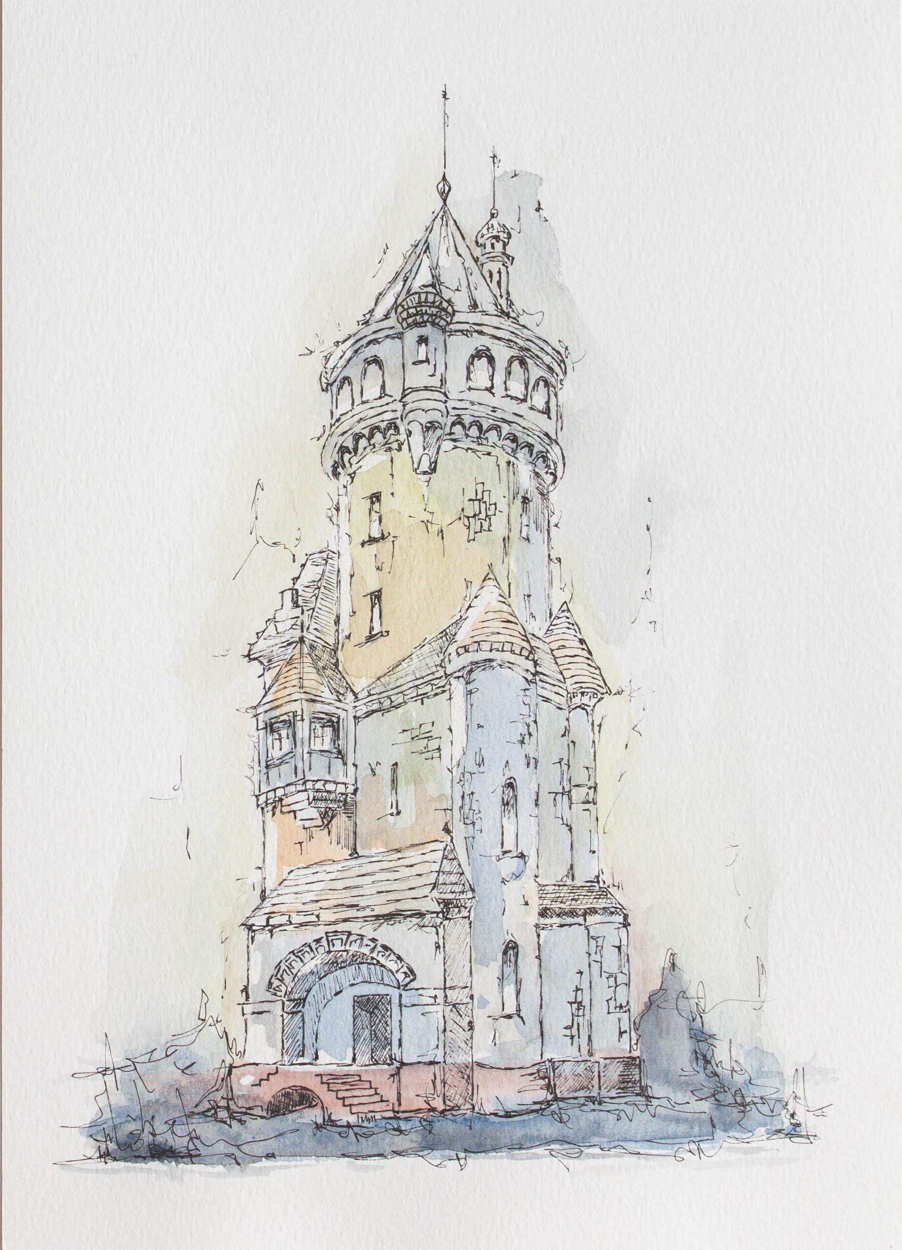 Aquarelles d'architecture