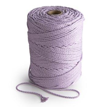 Macramé touw: 3mm 3x twist