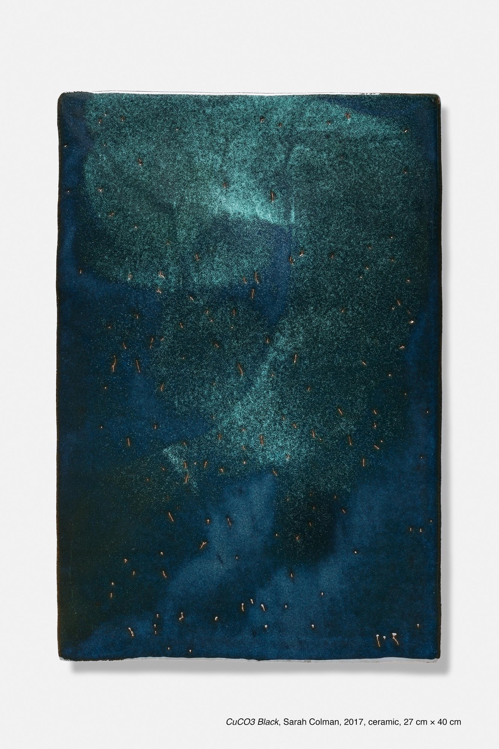 CuCO3 Black, Sarah Colman, 2017, ceramic, 27 cm × 40 cm