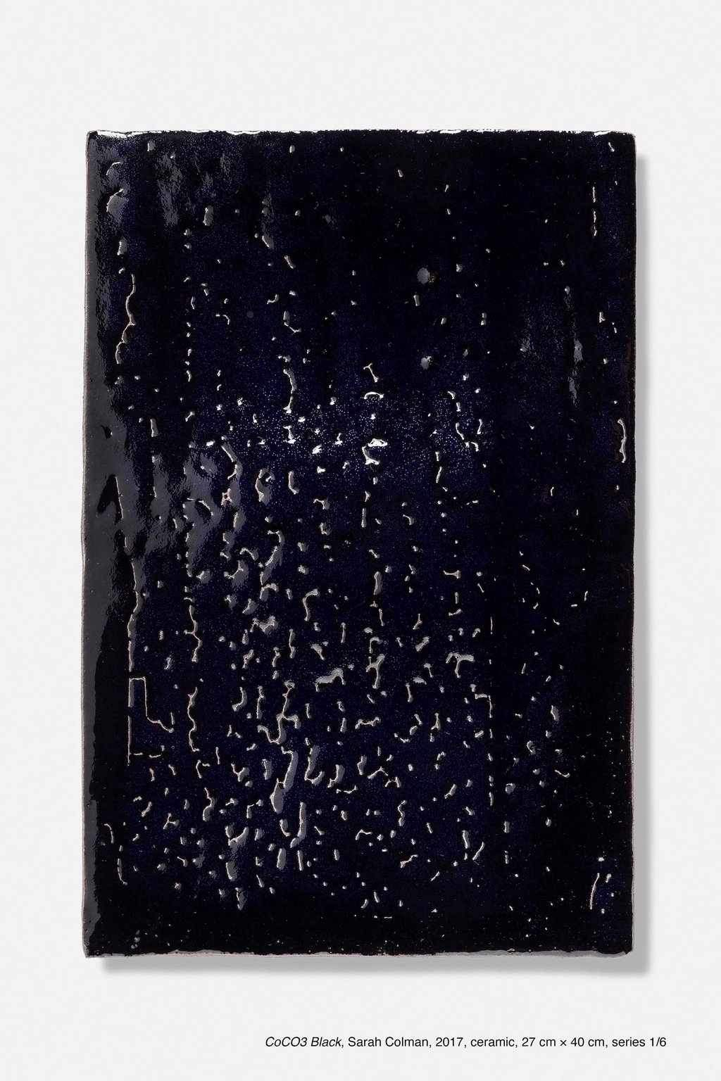 CoCO3 Black, Sarah Colman, 2017, ceramic, 27 cm × 40 cm, series 1/6