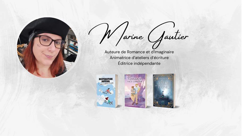 Boutique de Marine Gautier, auteure française de livres de romance et d’imaginaire
