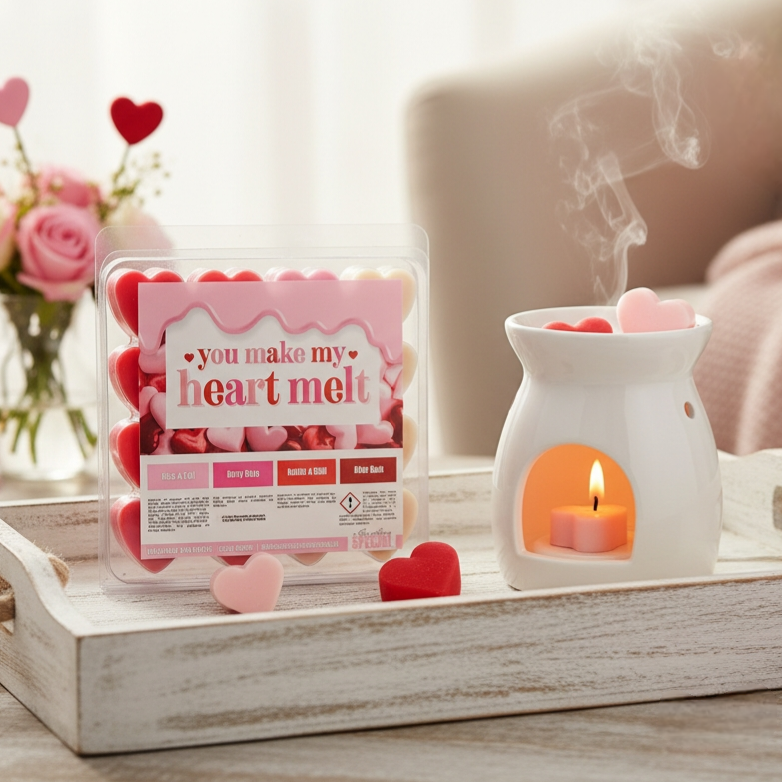 Wax Melt of the Month – Valentines Collection 

Fall head over heels with our You Make My Heart Melt | Valentines Collection, a dreamy selection of love-inspired scents to set the mood for dates, cosy nights in or the ultimate Galentines treat. 