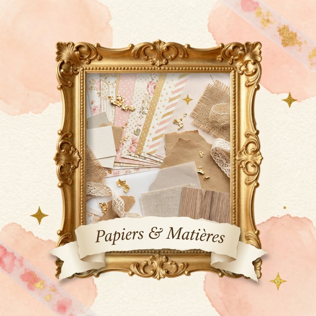 Papiers créatifs, matières spéciales, découpes en bois et matériel exclusif pour tous vos projets de scrapbooking. Retrouvez ici tout le matériel indispensable pour vos créations : papiers créatifs, matières texturées, supports, découpes en bois et éléments exclusifs comme la marque Memory Kits. Une sélection de produits de qualité pour donner du relief, de la texture et du caractère à vos projets de scrapbooking, carterie, mini‑albums et DIY.