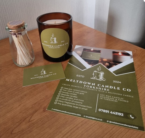 Soy wax products handmade and poured in Yorkshire.
Affordable for all pockets.
Eco Friendly, Paraben Free, Vegan, recyclable packaging.