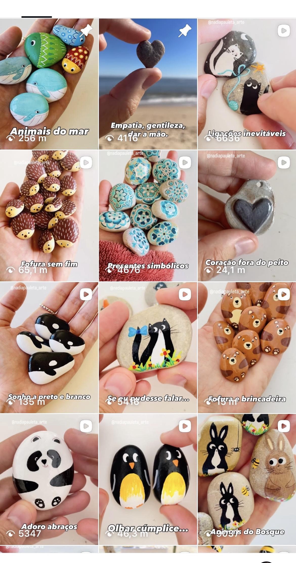 Publicações do instagram